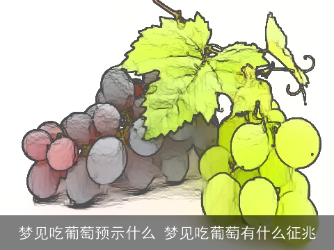 梦见吃葡萄预示什么 梦见吃葡萄有什么征兆