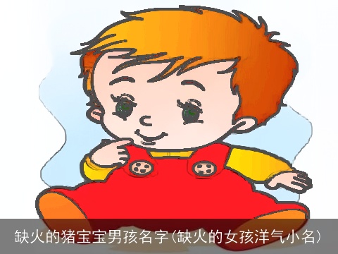 缺火的猪宝宝男孩名字(缺火的女孩洋气小名)