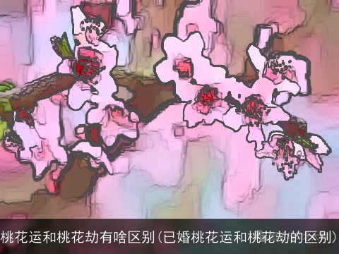 桃花运和桃花劫有啥区别(已婚桃花运和桃花劫的区别)