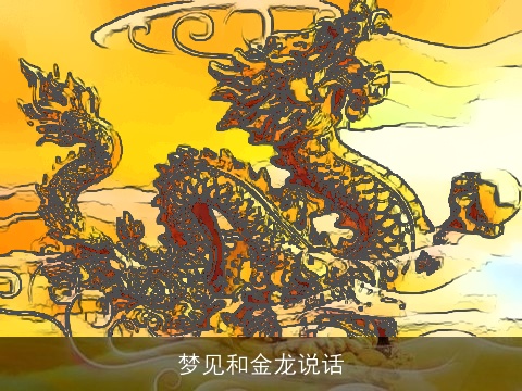 梦见和金龙说话