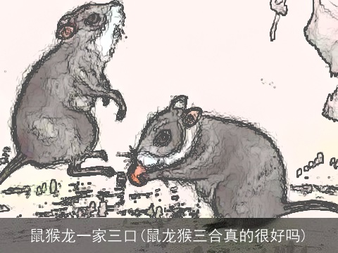 鼠猴龙一家三口(鼠龙猴三合真的很好吗)