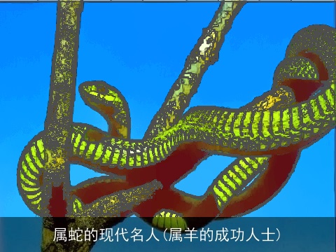 属蛇的现代名人(属羊的成功人士)