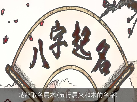 楚辞取名属木(五行属火和木的名字)