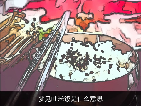 梦见吐米饭是什么意思
