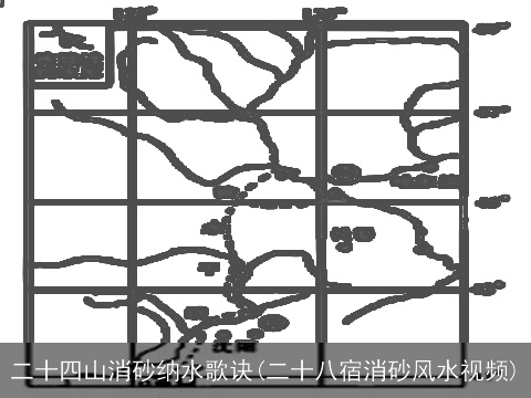 二十四山消砂纳水歌诀(二十八宿消砂风水视频)