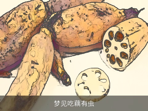梦见吃藕有虫