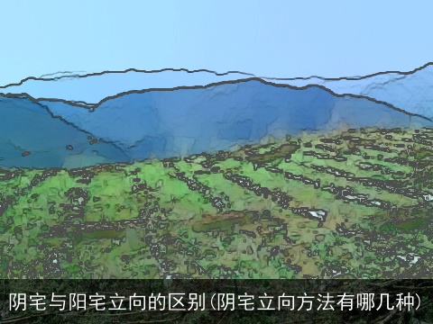 阴宅与阳宅立向的区别(阴宅立向方法有哪几种)