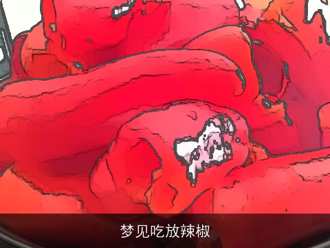 梦见吃放辣椒