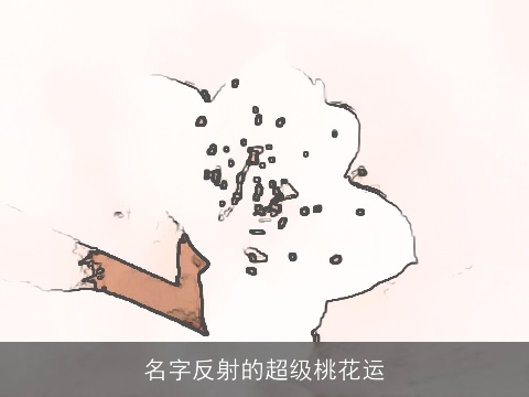 名字反射的超级桃花运