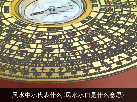 风水中水代表什么(风水水口是什么意思)