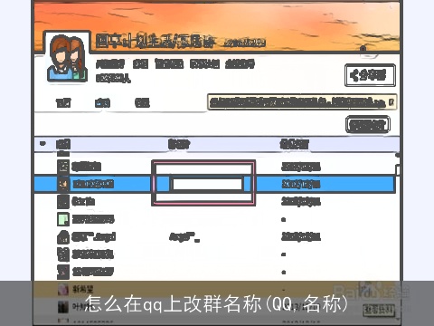 怎么在qq上改群名称(QQ,名称)