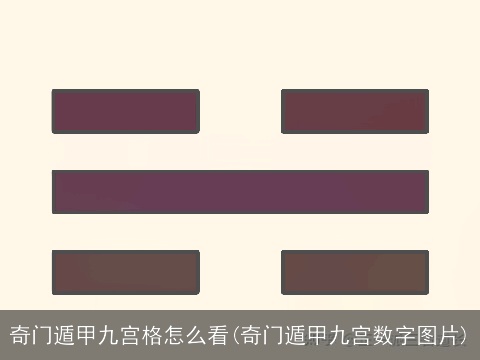 奇门遁甲九宫格怎么看(奇门遁甲九宫数字图片)