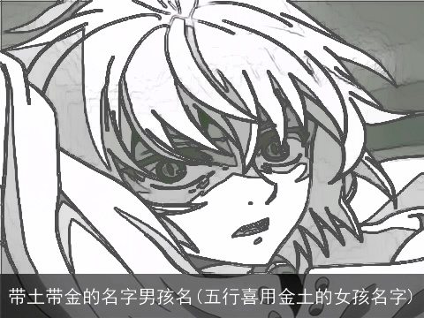 带土带金的名字男孩名(五行喜用金土的女孩名字)