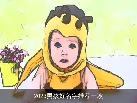2023男孩好名字推荐一波