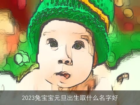 2023兔宝宝元旦出生取什么名字好