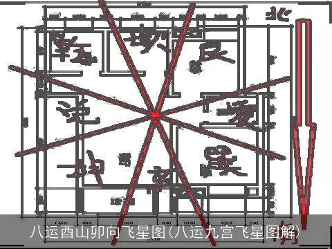八运酉山卯向飞星图(八运九宫飞星图解)
