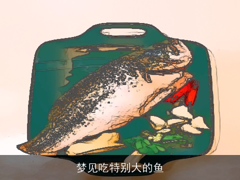 梦见吃特别大的鱼