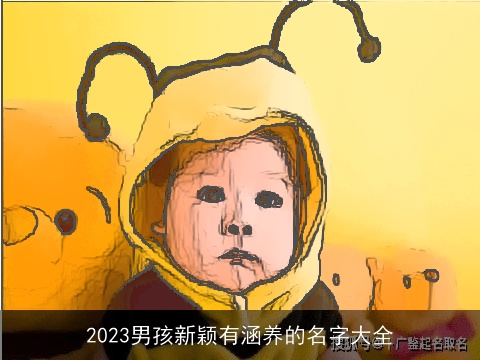 2023男孩新颖有涵养的名字大全