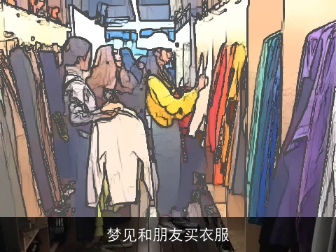 梦见和朋友买衣服