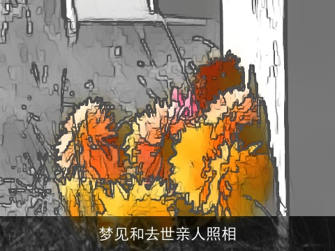 梦见和去世亲人照相