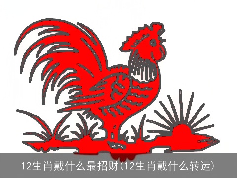 12生肖戴什么最招财(12生肖戴什么转运)