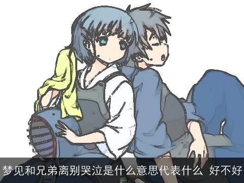 梦见和兄弟离别哭泣是什么意思代表什么 好不好