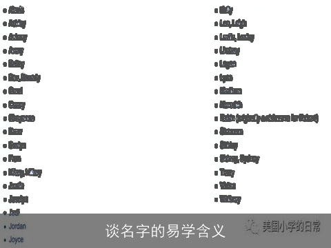 谈名字的易学含义