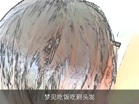 梦见吃饭吃到头发