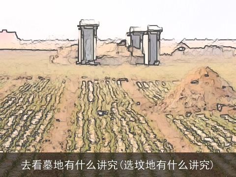 去看墓地有什么讲究(选坟地有什么讲究)