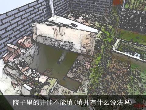 院子里的井能不能填(填井有什么说法吗)