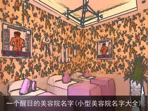 一个醒目的美容院名字(小型美容院名字大全)