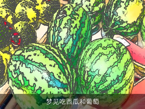 梦见吃西瓜和葡萄