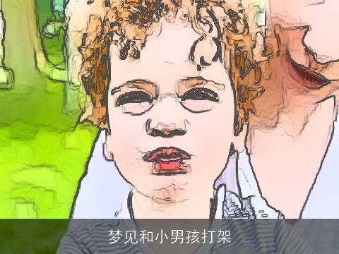 梦见和小男孩打架