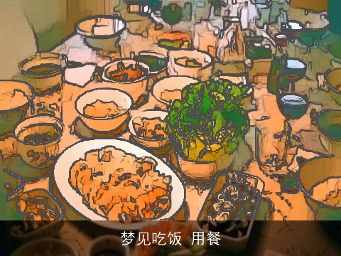 梦见吃饭 用餐