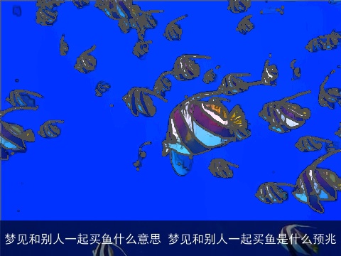 梦见和别人一起买鱼什么意思 梦见和别人一起买鱼是什么预兆