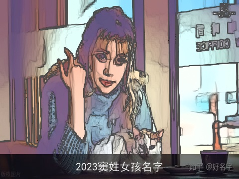 2023窦姓女孩名字
