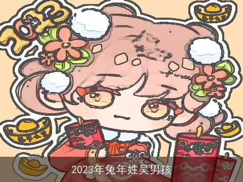 2023年兔年姓吴男孩