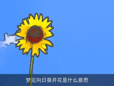 梦见向日葵开花是什么意思