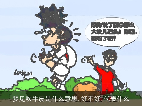 梦见吹牛皮是什么意思,好不好,代表什么