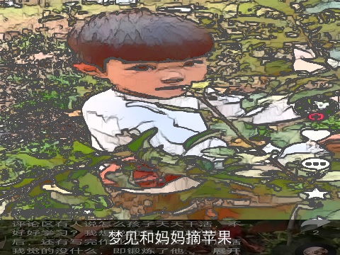 梦见和妈妈摘苹果
