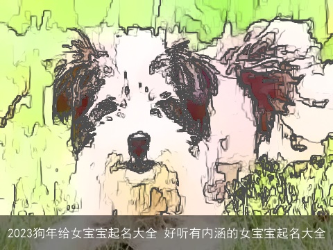 2023狗年给女宝宝起名大全 好听有内涵的女宝宝起名大全