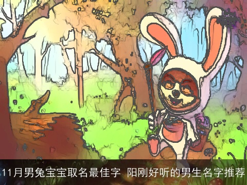 11月男兔宝宝取名最佳字 阳刚好听的男生名字推荐