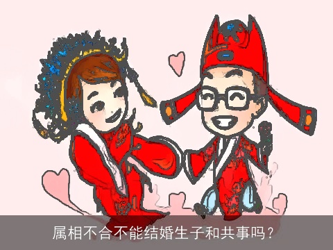 属相不合不能结婚生子和共事吗？