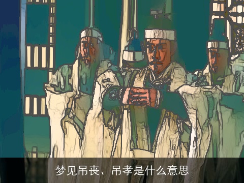 梦见吊丧、吊孝是什么意思