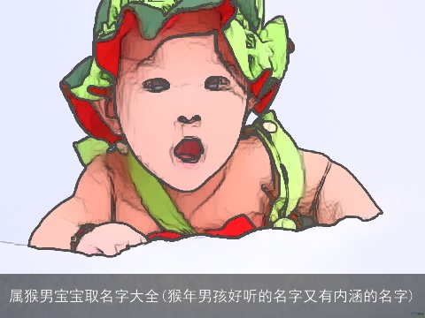 属猴男宝宝取名字大全(猴年男孩好听的名字又有内涵的名字)