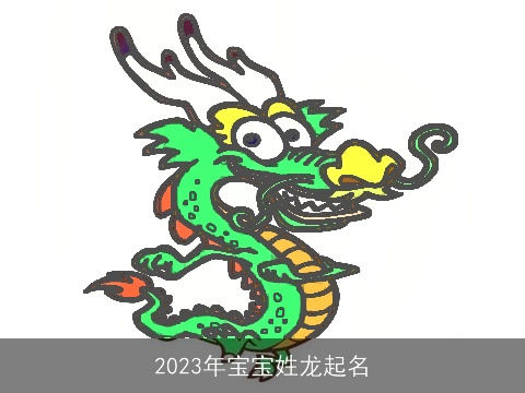 2023年宝宝姓龙起名