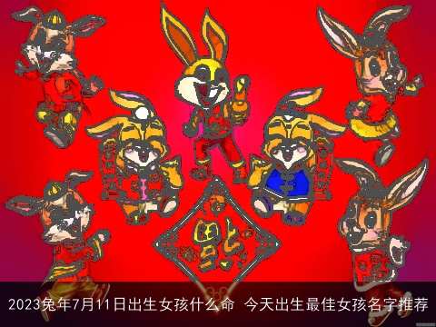 2023兔年7月11日出生女孩什么命 今天出生最佳女孩名字推荐