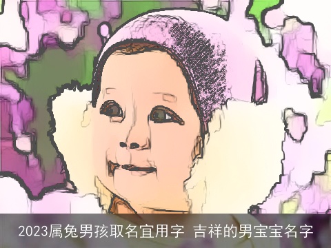 2023属兔男孩取名宜用字 吉祥的男宝宝名字