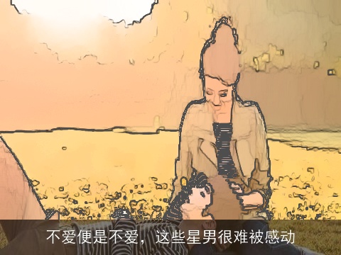 不爱便是不爱，这些星男很难被感动