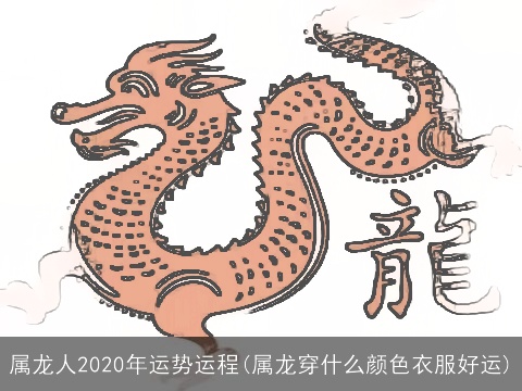 属龙人2020年运势运程(属龙穿什么颜色衣服好运)